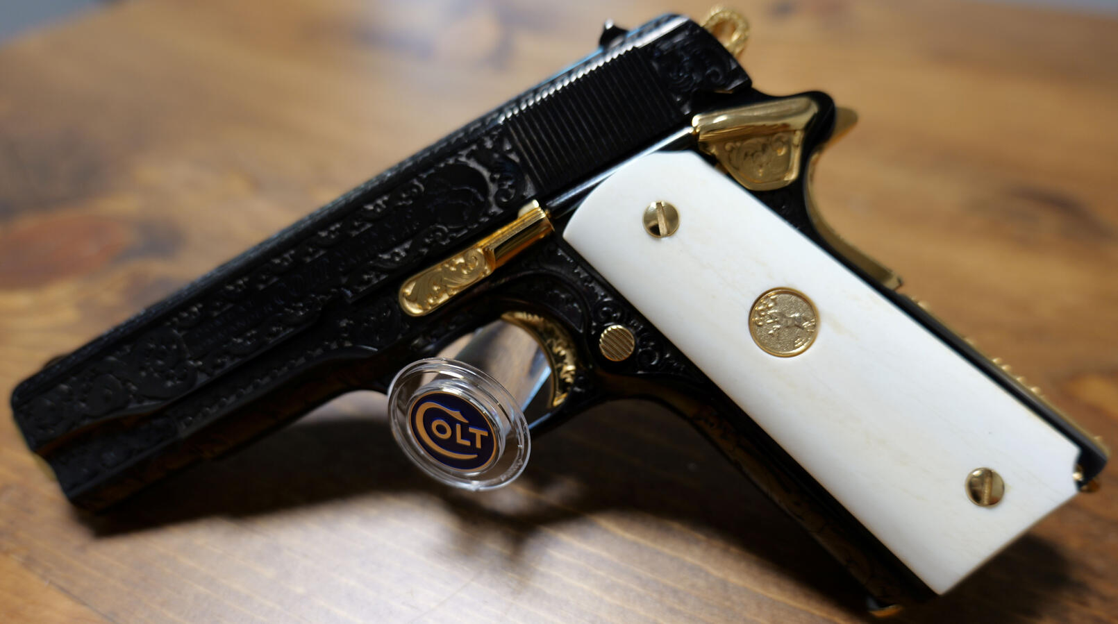 1974 Colt 45 Acp Laser Engraved