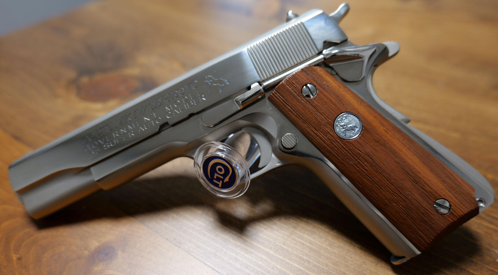 1971 Colt 38 Super Factory Nickel